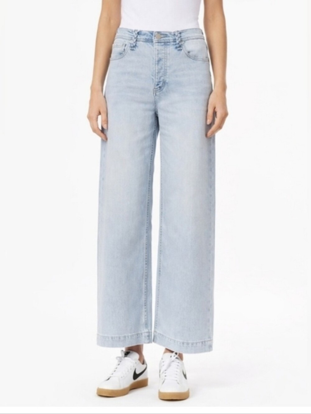 Scotch & Soda Light Blue Flare Jeans with Button-Fly